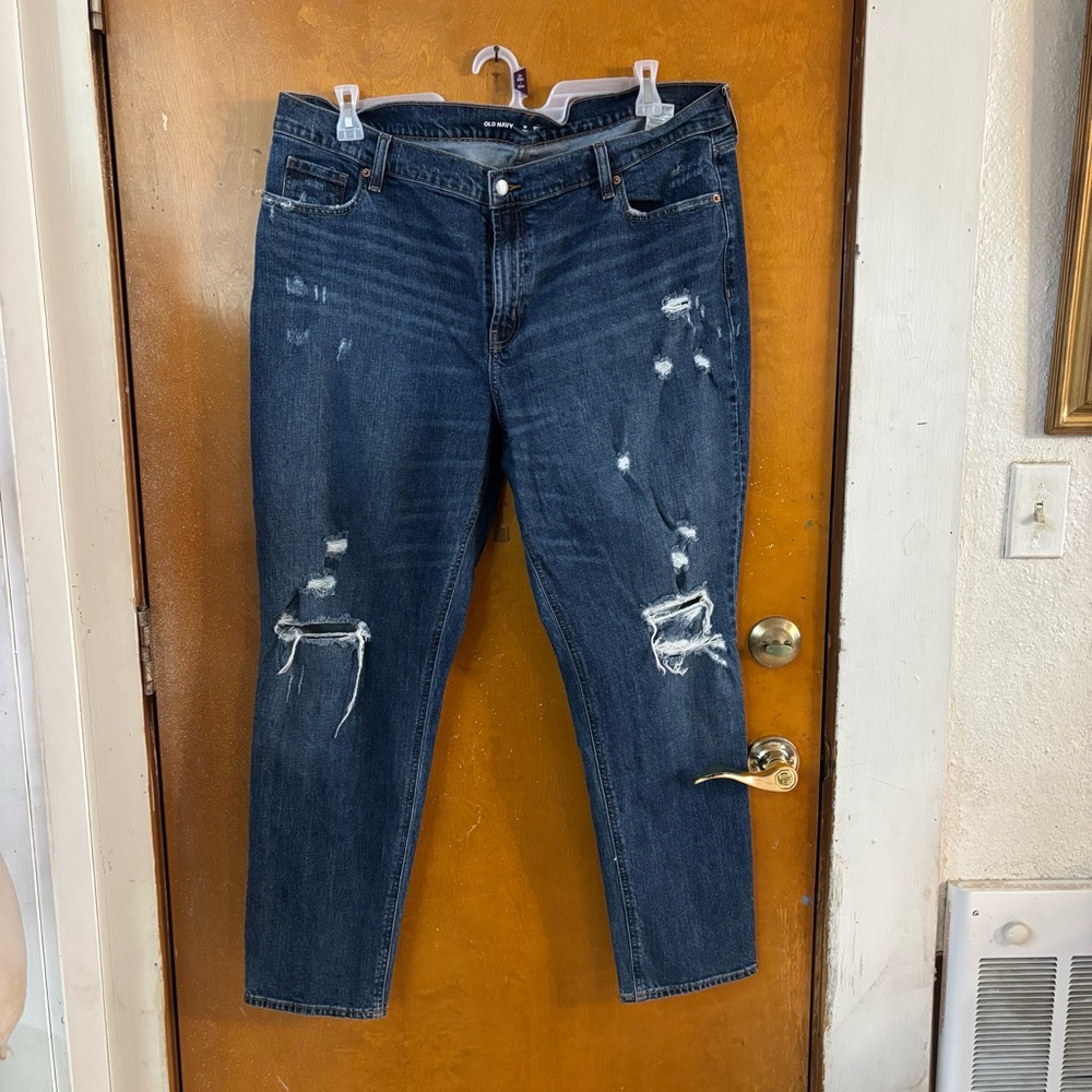 Old Navy. Tall Boyfriend jeans.  Size 18